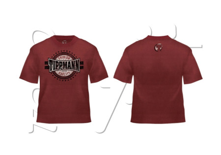 T SHIRT TIPPMANN PREMIUM QUALITY BURGUNDY