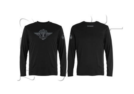 T SHIRT TIPPMANN WINGED LONG SLEEVE BLACK