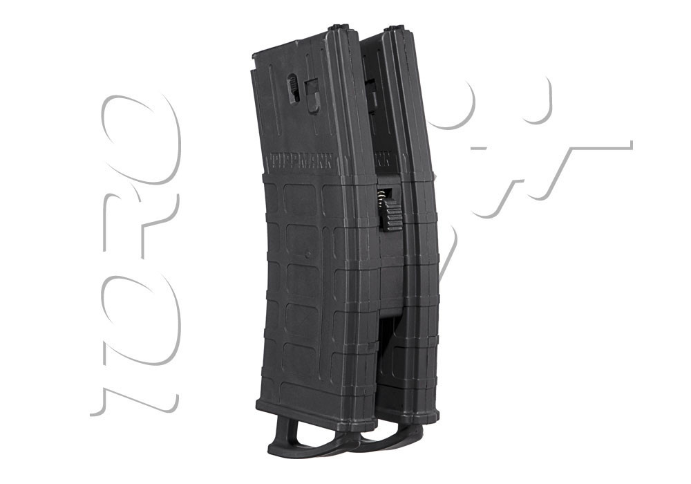 Chargeur TIPPMANN TMC ET STORMER 2X20 BILLES + COUPLEUR CALIBRE 0.68 BLACK