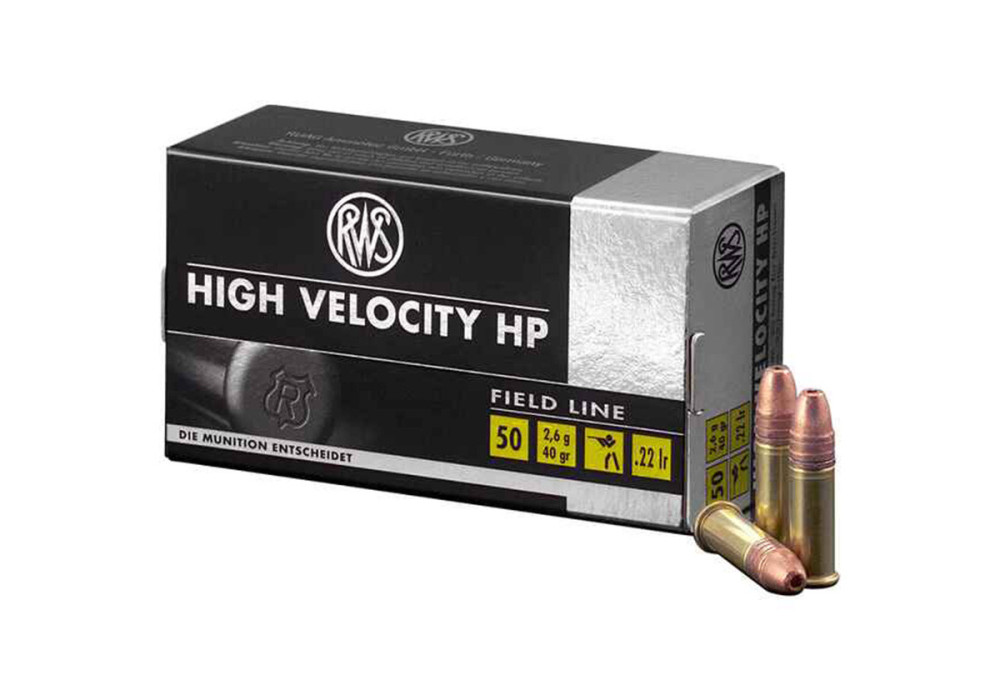 Cartouches 22LR RWS HIGH VELOCITY HP X50 - Catégorie C