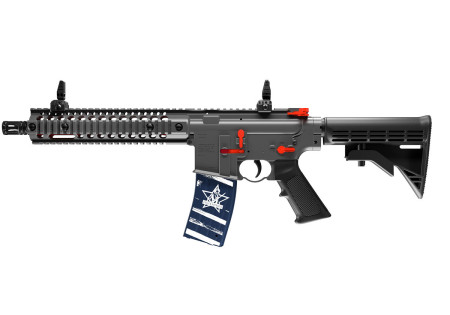 Carabine 4.5mm (Billes) CROSMAN R1 FALLEN PATRIOTS EDITION FULL AUTO CO2 BLACK