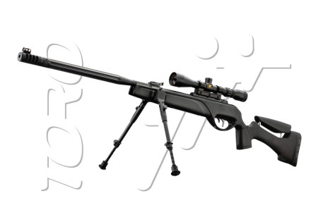 Carabine 4.5mm WHISPER MAXXIM HPA IGT à air comprimé avec lunette 3-9x40 W + Bipied de chez GAMO.