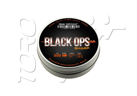 Plombs 4.5mm BLACK OPS SHARP POINTUS X500