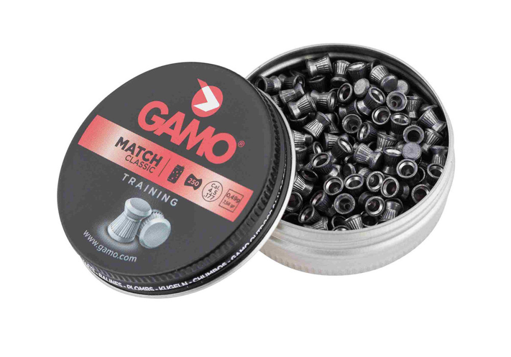 Plombs 4.5mm GAMO MATCH CLASSIC PLATS 0.50g BOITE X250