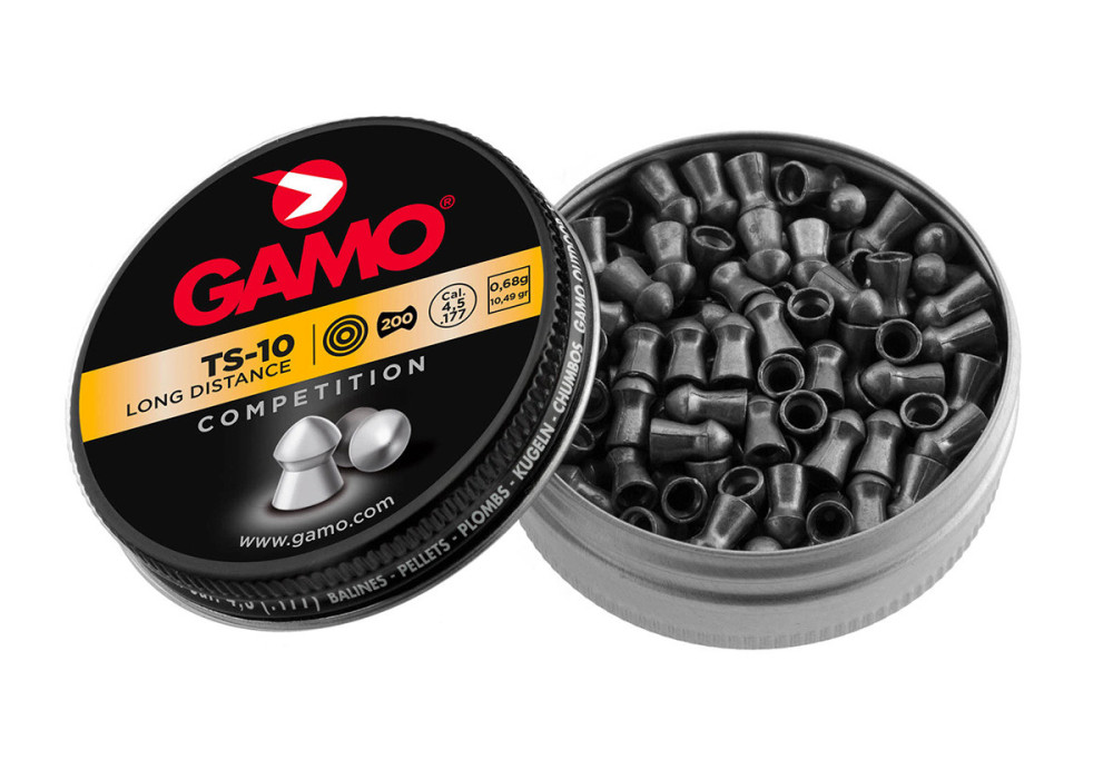 Plombs 4.5mm GAMO TS-10 LONG DISTANCE POINTUS 0.68g BOITE X200