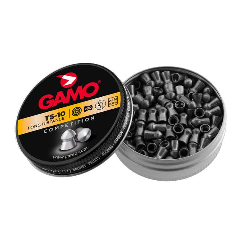 Plombs 4.5mm GAMO TS-10 LONG DISTANCE POINTUS 0.68g BOITE X200