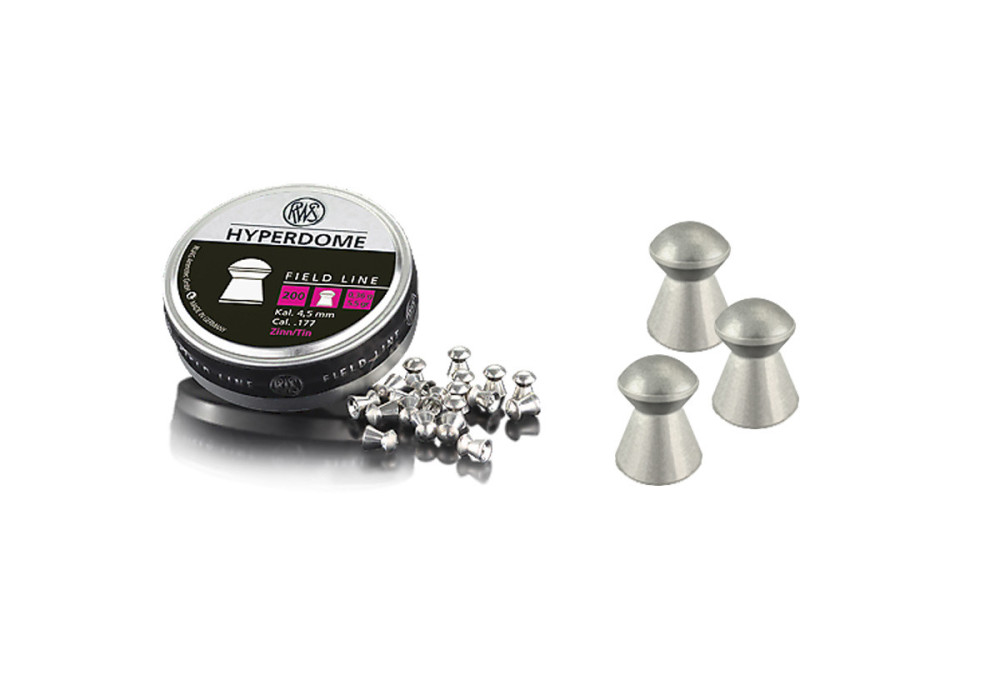 Plombs 4.5mm RWS FIELD HYPERDOME 0.36g ECOLOGIQUE SANS PLOMB DOMES X200