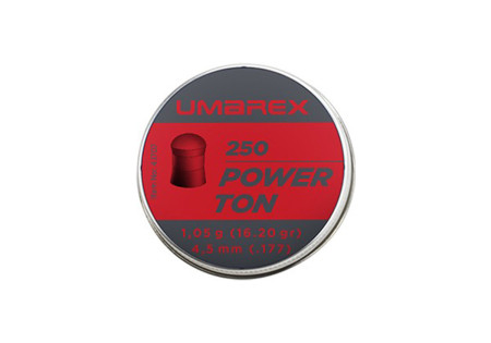 Plombs 4.5mm UMAREX POWER TON TETE RONDE 1.05g X250