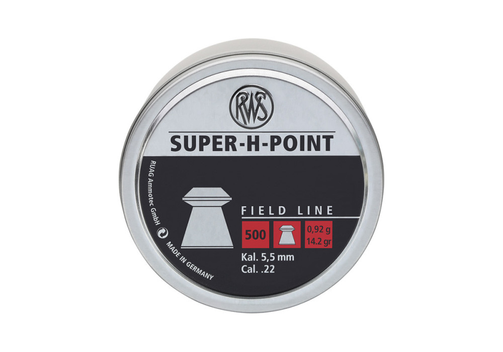 Plombs 5.5mm RWS SUPER H POINT 0.92g CREUX X500