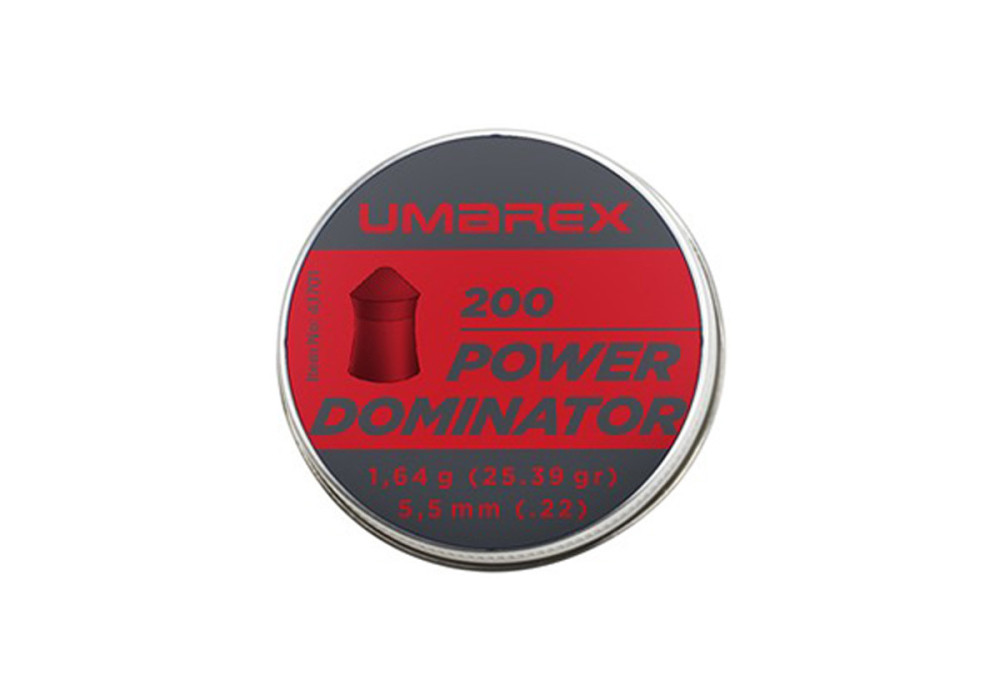 Plombs 5.5mm UMAREX POWER DOMINATOR TETE CONIQUE 1.64g X200