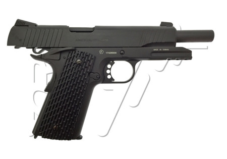 Pistolet 4.5mm (Billes) COLT 1911 MILITARY BLACK CO2 SWISS ARMS