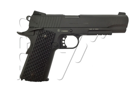 Pistolet 4.5mm (Billes) COLT 1911 MILITARY BLACK CO2 SWISS ARMS