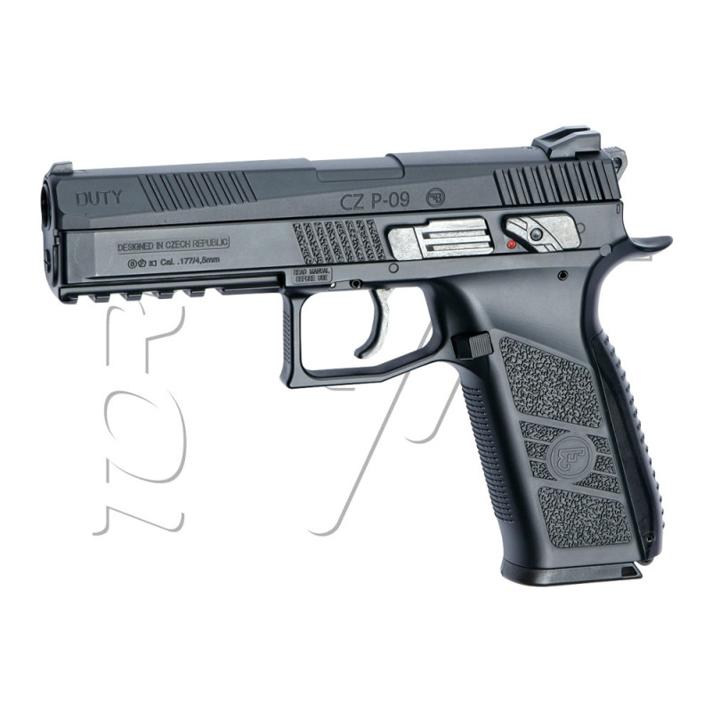 Pistolet 4.5mm (Billes et Plomb) CZ P09 BLOWBACK CO2 BLACK ASG