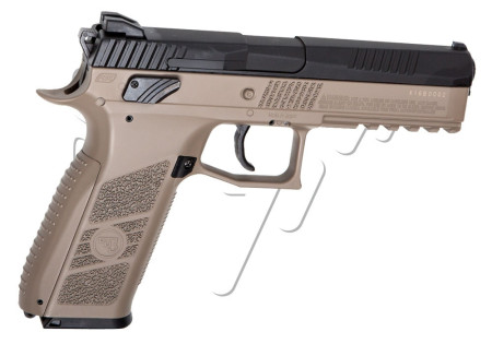 Pistolet 4.5mm (Billes et Plomb) CZ P09 DT BLOWBACK CO2 BLACK TAN ASG