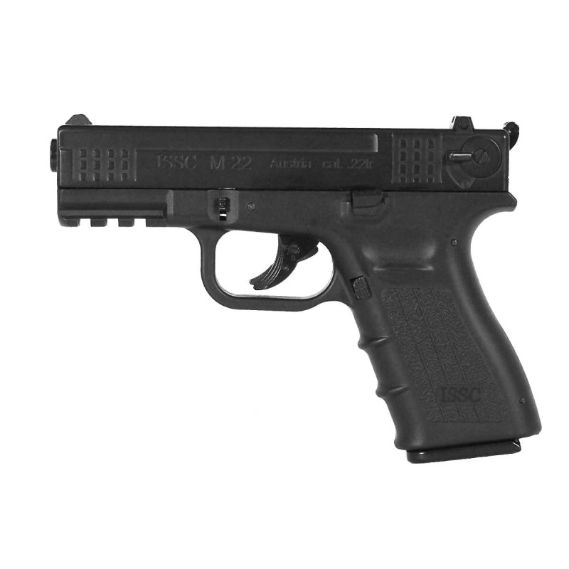 Pistolet 4.5mm (Billes) ISSC M22 CO2 TYPE GLOCK BLOWBACK BLACK ASG