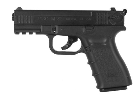 Pistolet 4.5mm (Billes) ISSC M22 CO2 TYPE GLOCK BLOWBACK BLACK ASG