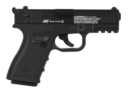 Pistolet 4.5mm (Billes) ISSC M22 CO2 TYPE GLOCK BLOWBACK BLACK ASG