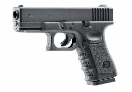 Pistolet 4.5mm (Billes) GLOCK 19 CO2 CULASSE FIXE 3J 16BBs BLACK UMAREX