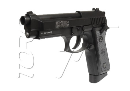 Pistolet 4.5mm (Billes) TAURUS PT92 FULL METAL BLOWBACK CO2 BLACK KWC SWISS ARMS