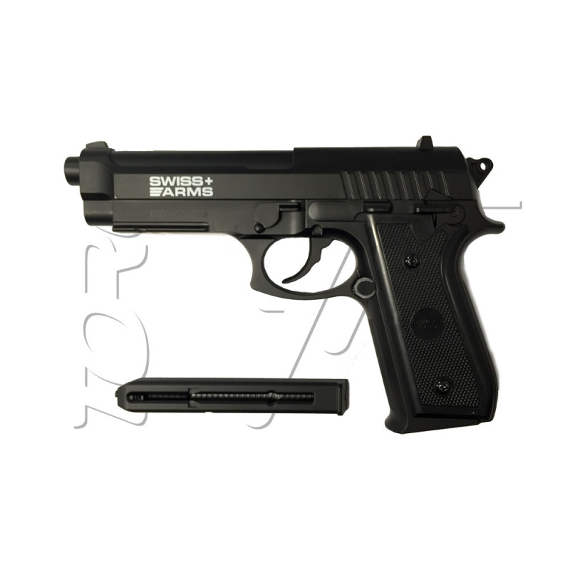 Pistolet 4.5mm (Billes) TAURUS PT92 NYLON BAX CO2 BLACK SWISS ARMS