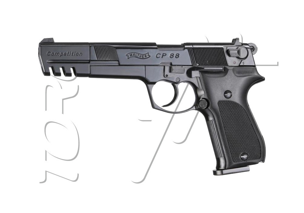 Pistolet 4.5mm (Plomb) WALTHER CP88 COMPETITION CO2 BLACK UMAREX