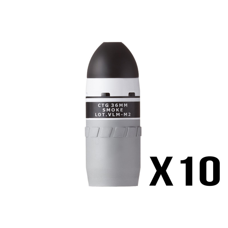 Grenade Ogive FUMIGENE VELUM MK2 WHITE TAG INNOVATION X10