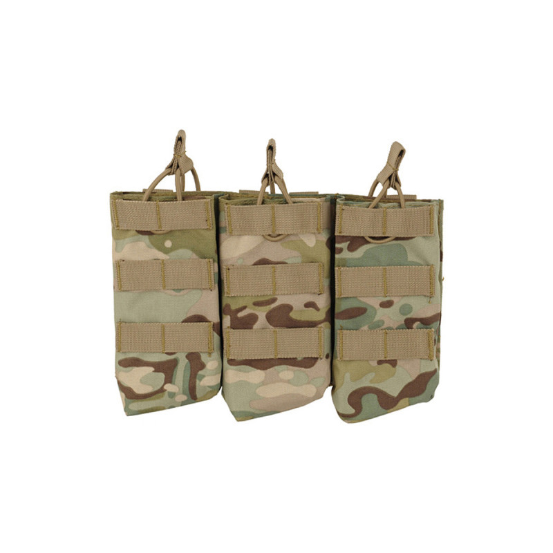 Porte 3 CHARGEURS TYPE AK47/AKM SYSTEME MOLLE MULTICAM