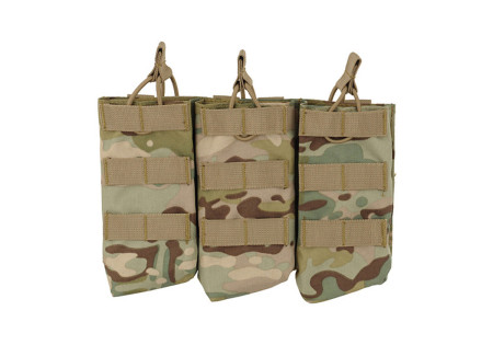 Porte 3 CHARGEURS TYPE AK47/AKM SYSTEME MOLLE MULTICAM