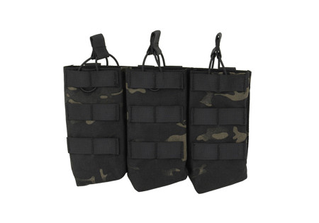 Porte 3 CHARGEURS TYPE AK47/AKM SYSTEME MOLLE MULTICAM BLACK