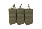 Porte 3 CHARGEURS TYPE AK47/AKM SYSTEME MOLLE OLIVE