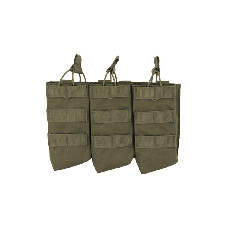 Porte 3 CHARGEURS TYPE AK47/AKM SYSTEME MOLLE OLIVE