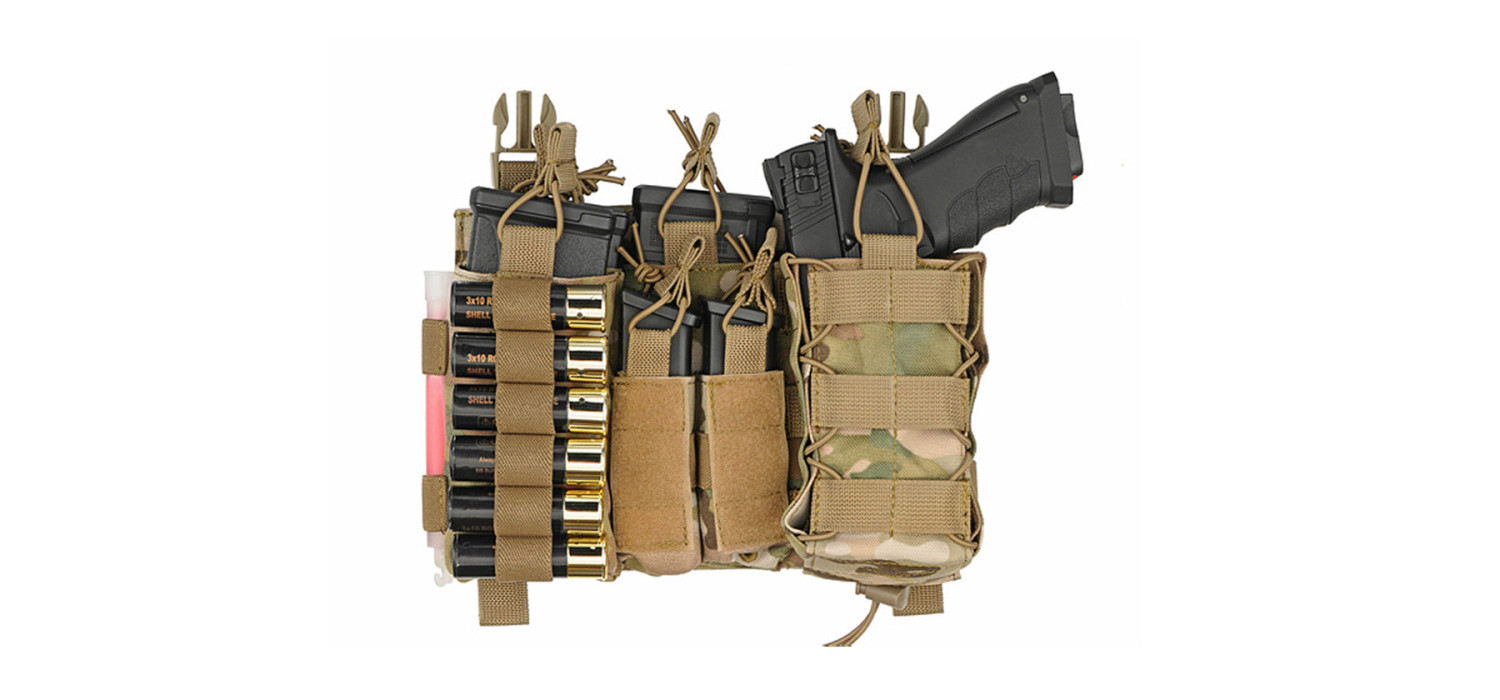 Porte CHARGEURS MULTI MISSION SYSTEME BOUCLE ET VELCRO MULTICAM