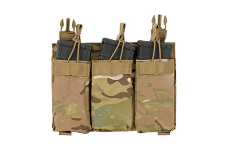 Porte 3 CHARGEURS INDEPENDANT TYPE M4/M16 SYSTEME BOUCLE ET VELCRO MULTICAM