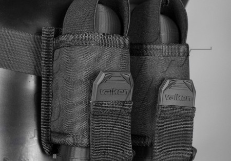 Harnais centure GOTCHA 2 POTS CALIBRE 0.50 AVEC CEINTURE VALKEN BLACK