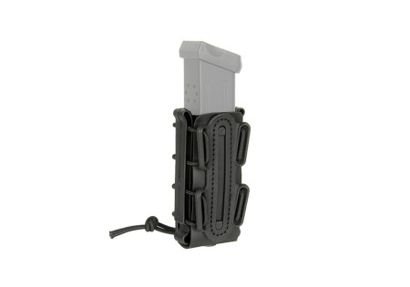 Porte 1 CHARGEUR SEMI RIGIDES CAOUTCHOUC PISTOLET 9MM SYSTEME MOLLE BLACK