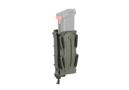 Porte 1 CHARGEUR SEMI RIGIDES CAOUTCHOUC PISTOLET 9MM SYSTEME MOLLE OLIVE