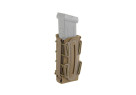 Porte 1 CHARGEUR SEMI RIGIDES CAOUTCHOUC PISTOLET 9MM SYSTEME MOLLE TAN