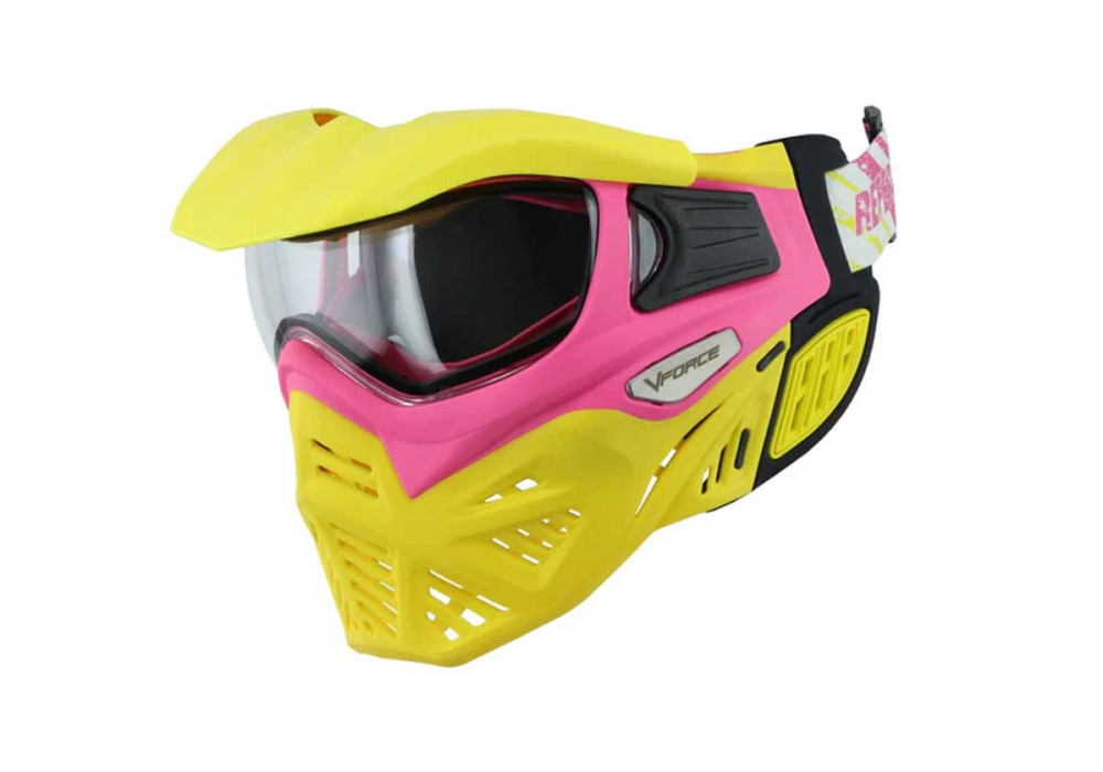 Masque VFORCE GRILL 2.0 THERMAL REFEREE YELLOW PINK