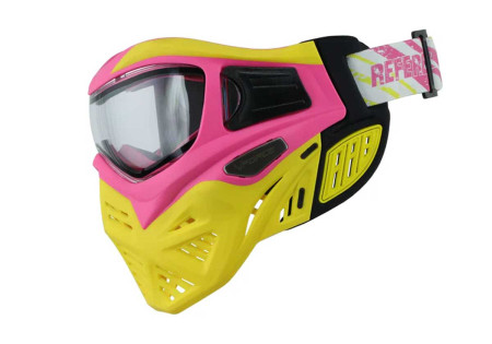 Masque VFORCE GRILL 2.0 THERMAL REFEREE YELLOW PINK