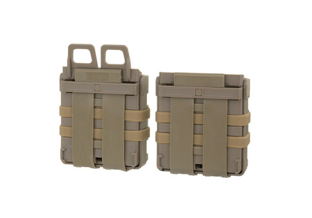 Porte 1 CHARGEUR RIGIDE 7.62 (AK/HK/M14) SYSTEM MOLLE TAN FMA X2