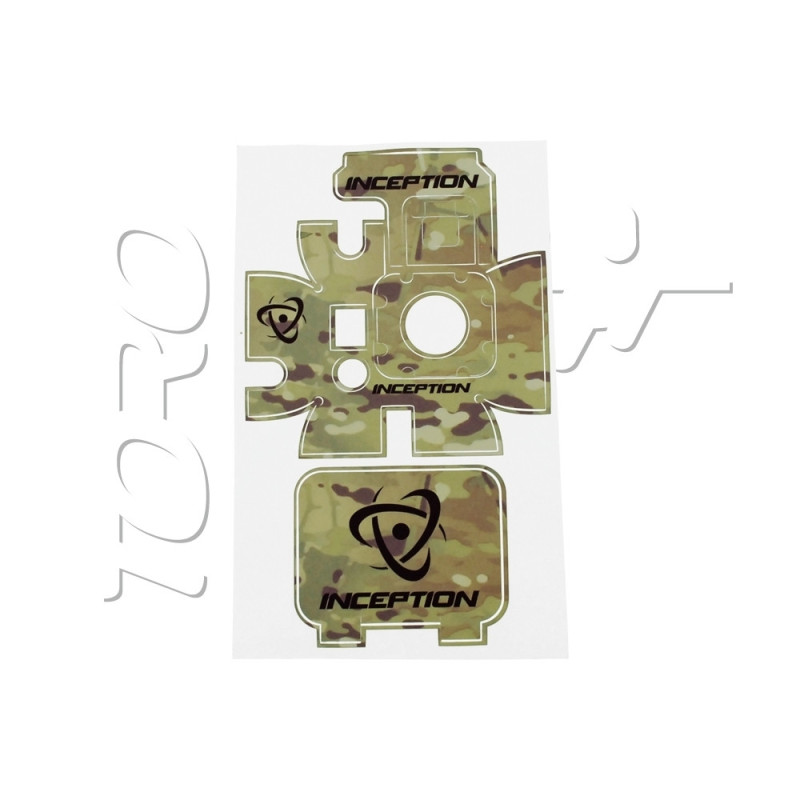 Kit skin INCEPTION POUR CAMERA GO PRO HERO 3 MULTICAM