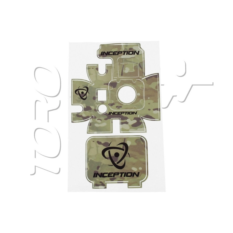 Kit skin INCEPTION POUR CAMERA GO PRO HERO 3 MULTICAM 2