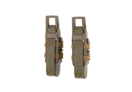 Porte 1 CHARGEUR RIGIDE PISTOLET SYSTEME MOLLE TAN FMA X2