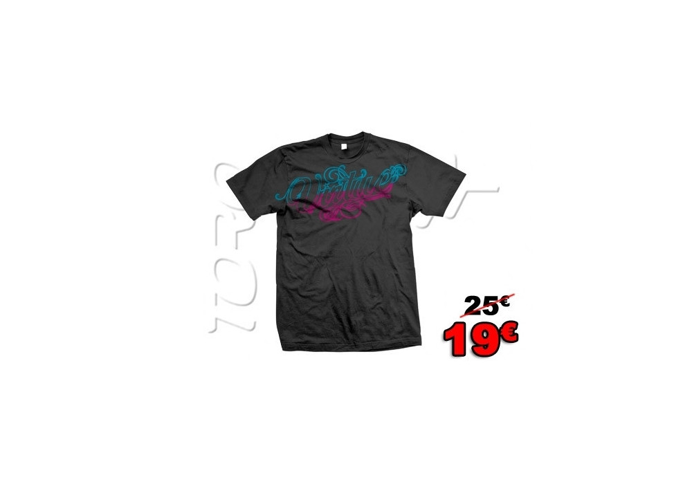 TEE SHIRTS VIRTUE HOMME SCRIPT OUTLINES BLACK