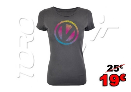 TEE SHIRTS VIRTUE FEMME V CHARCOAL