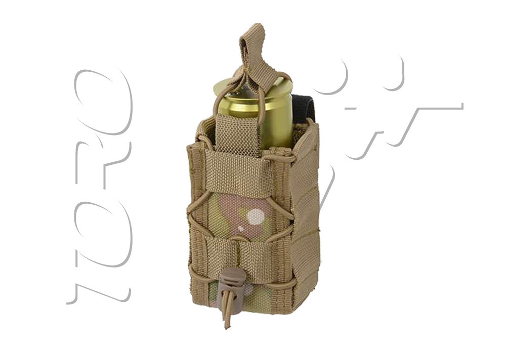 PORTE GRENADE et FUMIGENE EXTENSIBLE 40MM 55MM SYSTEME MOLLE MULTICAM