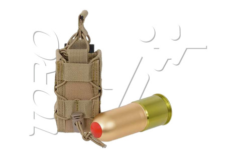 PORTE GRENADE et FUMIGENE EXTENSIBLE 40MM 55MM SYSTEME MOLLE TAN