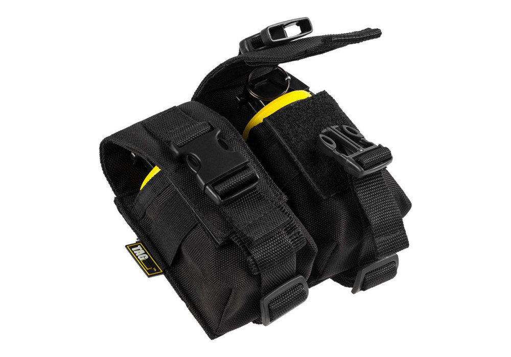 PORTE GRENADE et FUMIGENE DOUBLE 40MM et 55MM SYSTEME MOLLE BLACK TAG INNOVATION