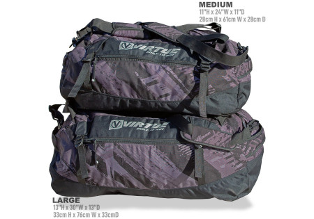 Sac PERFORMANCE DUFFEL MEDIUM GRAPHIQUE BLACK GREY VIRTUE