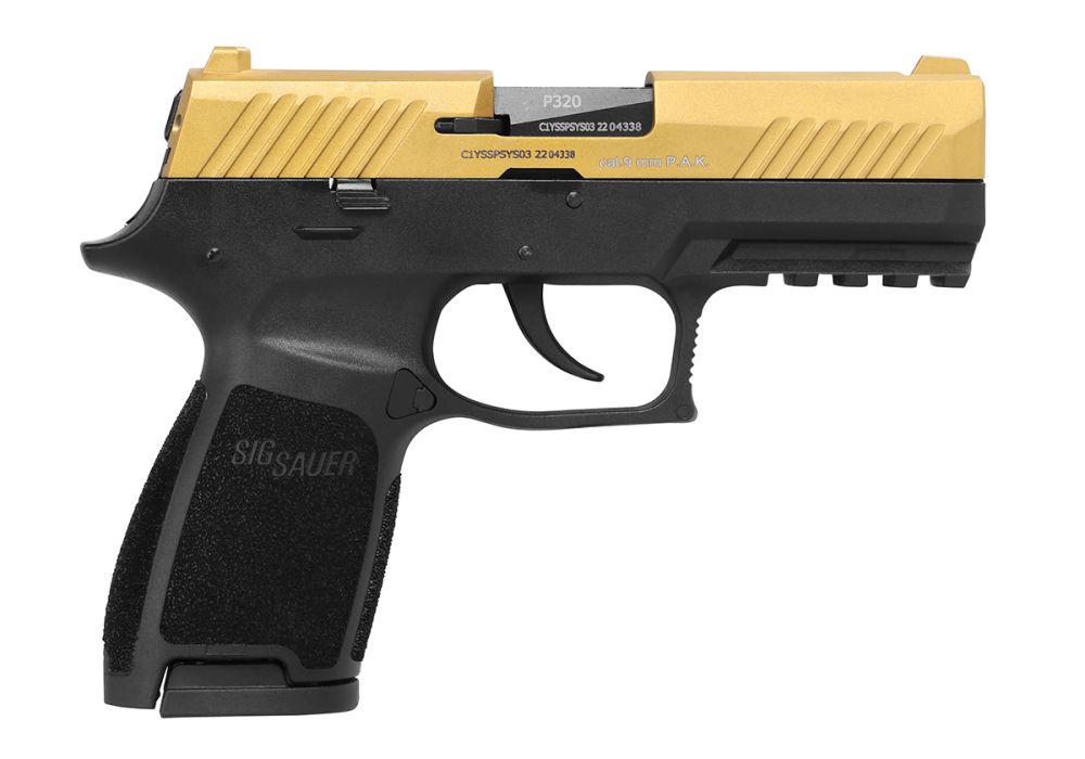 Pistolet Alarme 9mm PAK P320 GOLD 15 COUPS SIG SAUER